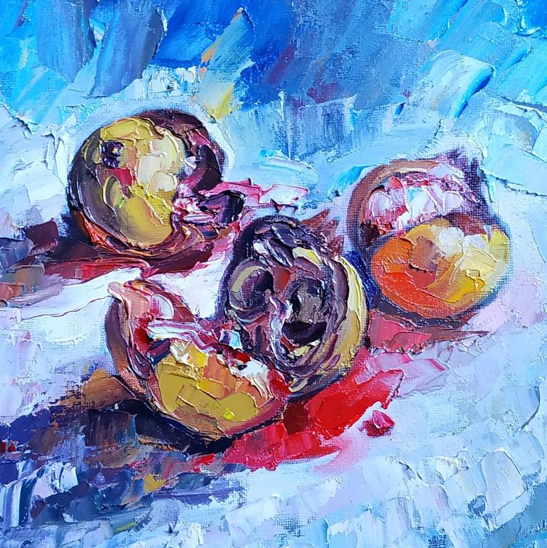 Original Expressionism Still Life Painting by Andrea Ortuño