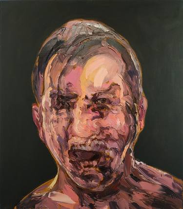 Original Expressionism Men Painting by Andrea Ortuño