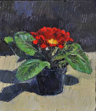 Print of Expressionism Floral Paintings by Andrea Ortuño