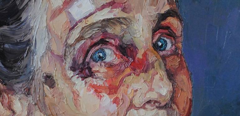 Original Portrait Painting by Andrea Ortuño