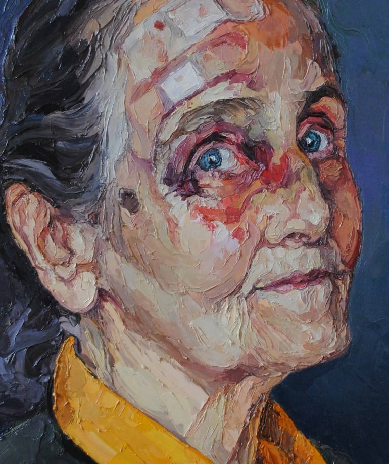 Original RITRATTO Portrait Painting by Andrea Ortuño