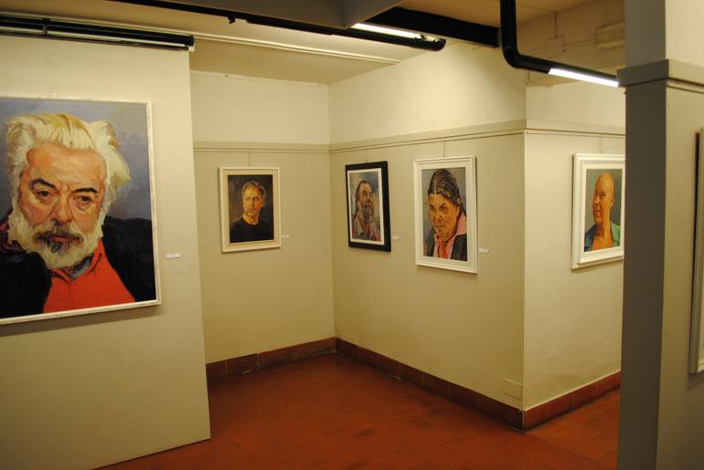 Original Expressionism People Painting by Andrea Ortuño