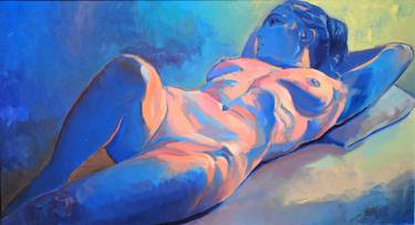 Original Expressionism Nude Paintings by Andrea Ortuño