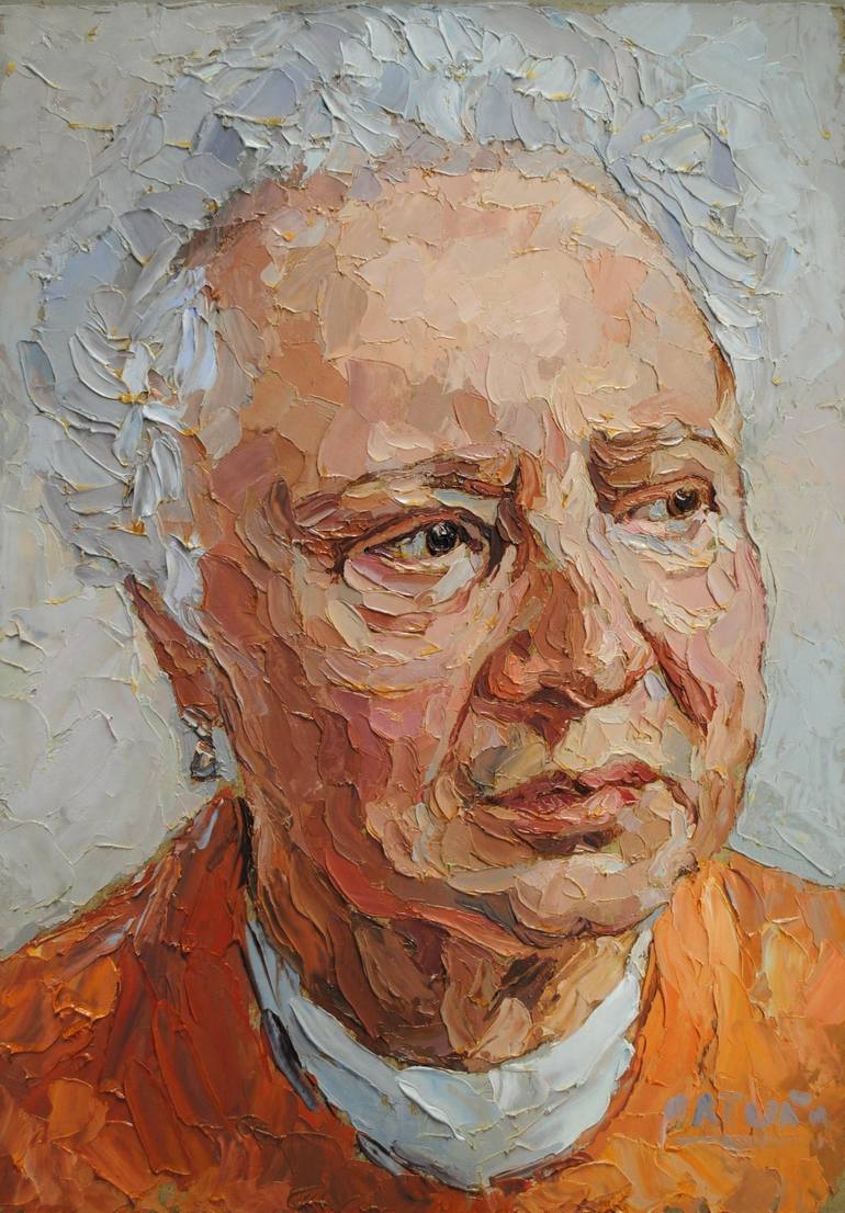 Original Portrait Painting by Andrea Ortuño