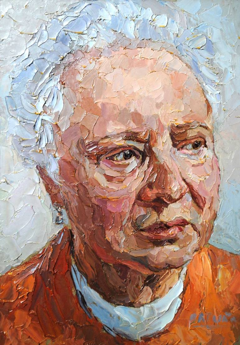 Original Portrait Painting by Andrea Ortuño