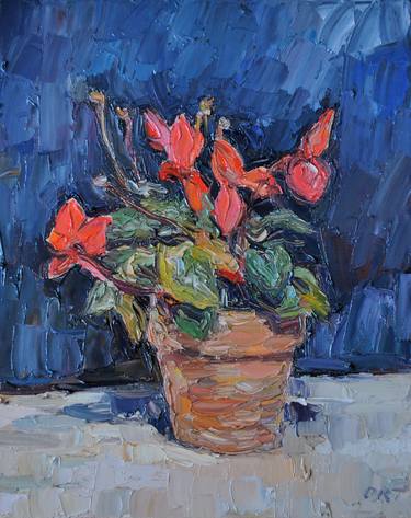 Print of Expressionism Floral Paintings by Andrea Ortuño