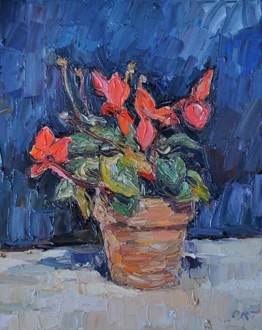 Original Expressionism Floral Paintings by Andrea Ortuño