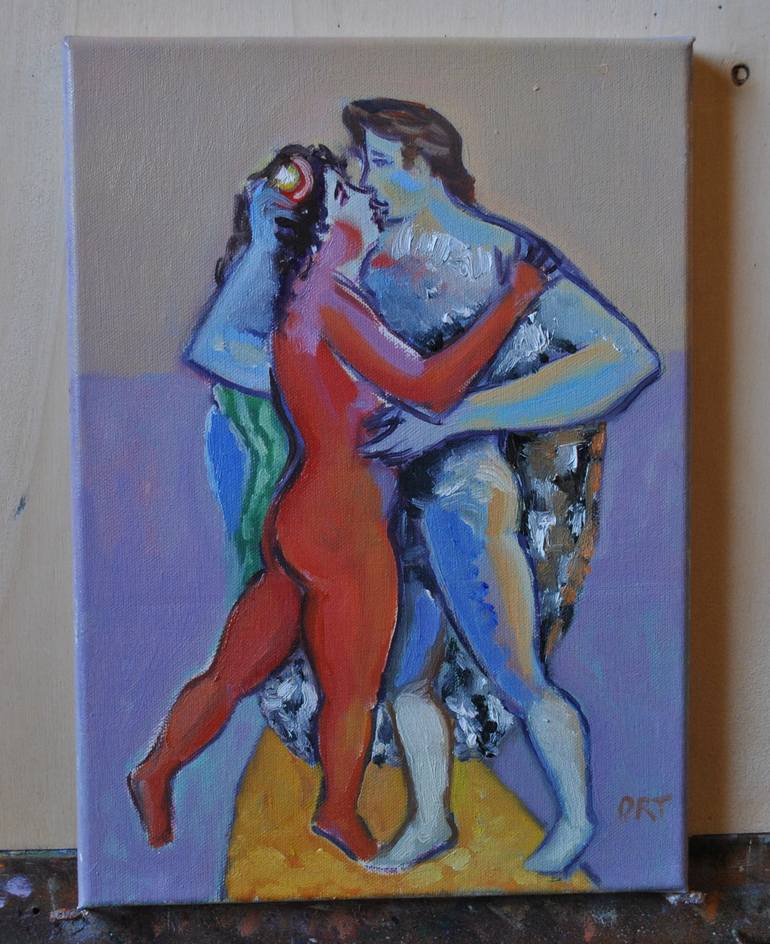 Original Modern Love Painting by Andrea Ortuño