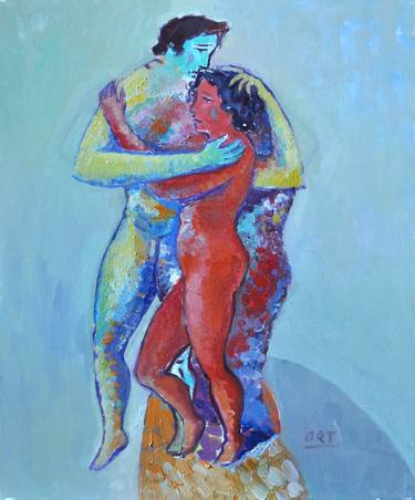 Original Modern Love Paintings by Andrea Ortuño