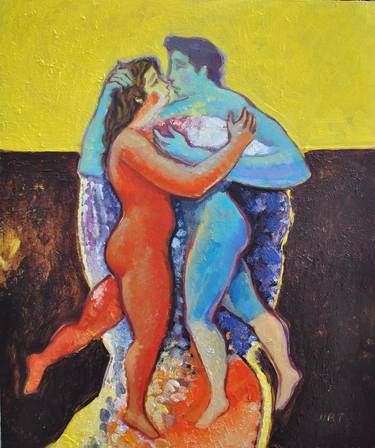 Original Modern Love Paintings by Andrea Ortuño