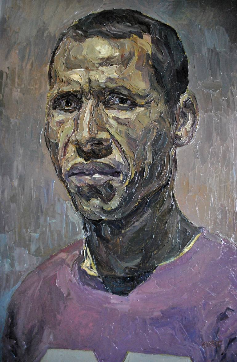 Original Portrait Painting by Andrea Ortuño