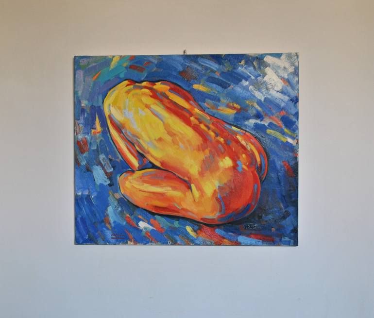 Original Nude Painting by Andrea Ortuño
