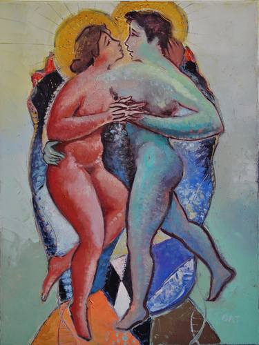 Print of Love Paintings by Andrea Ortuño