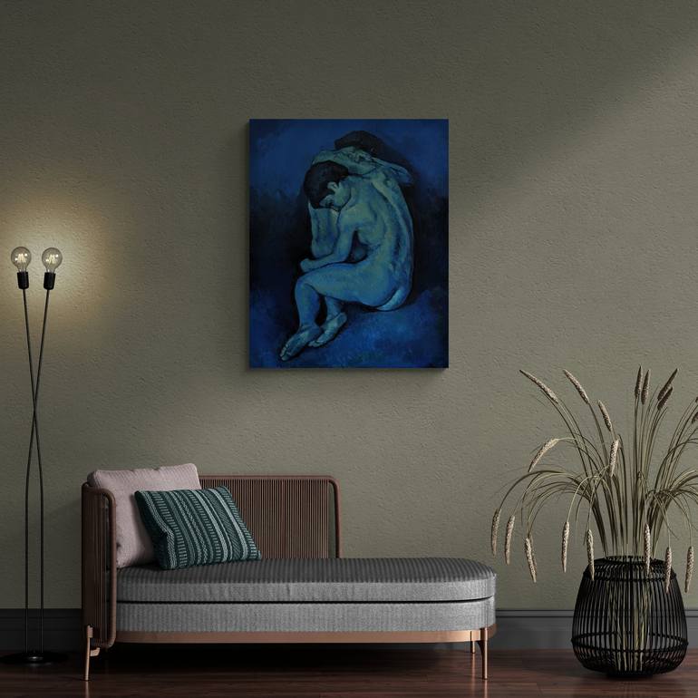 Original Figurative Nude Painting by Andrea Ortuño