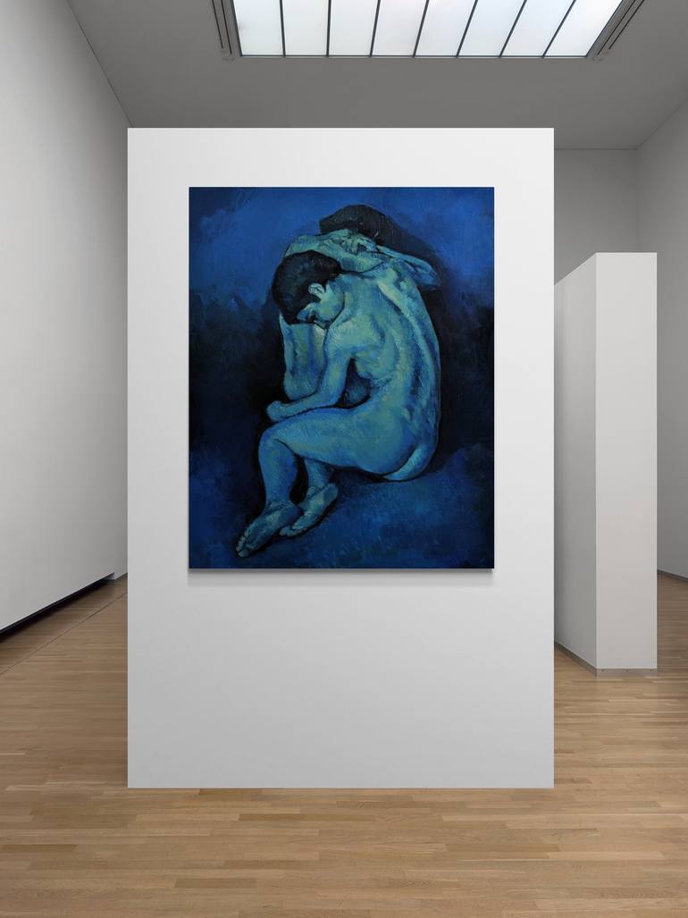 Original Nude Painting by Andrea Ortuño