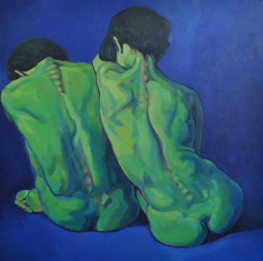 Original Figurative Nude Paintings by Andrea Ortuño