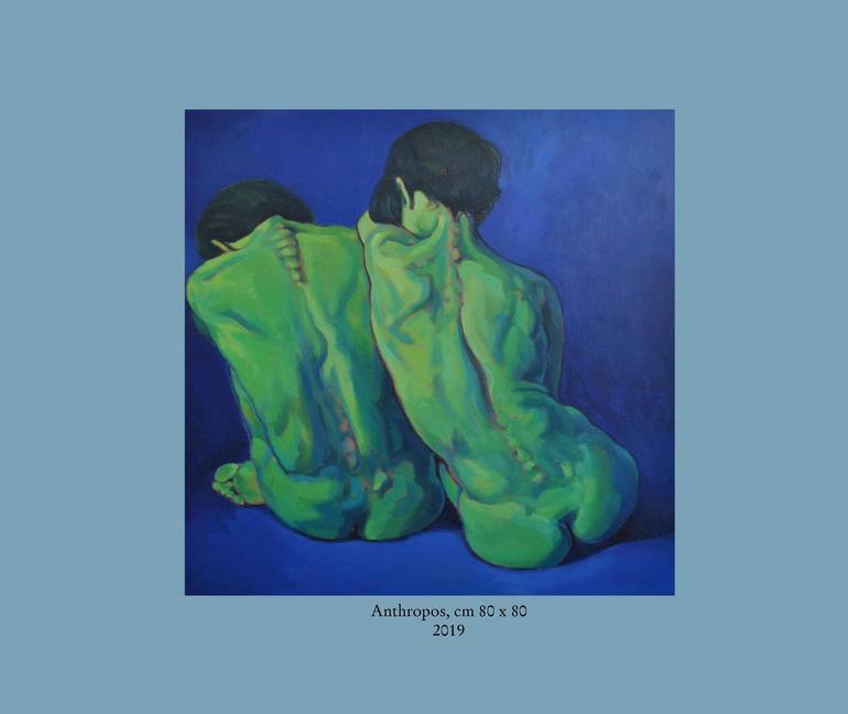 Original Nude Painting by Andrea Ortuño