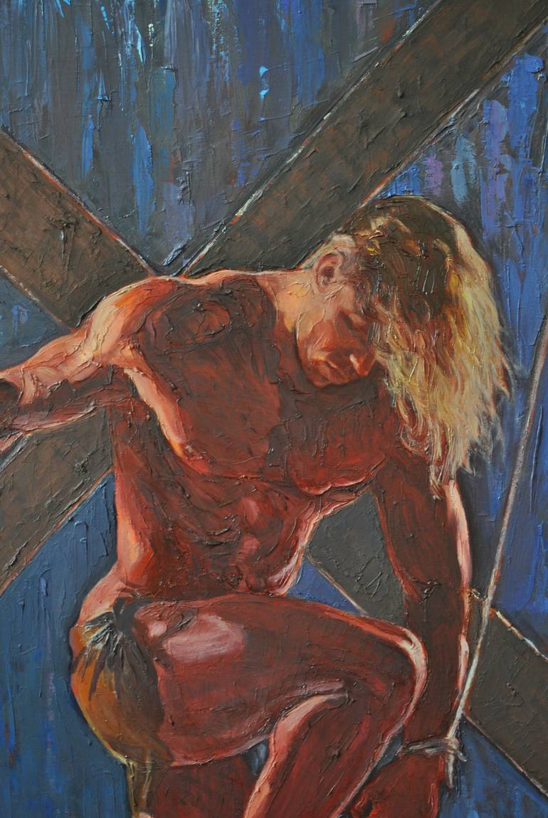 Original Nude Painting by Andrea Ortuño