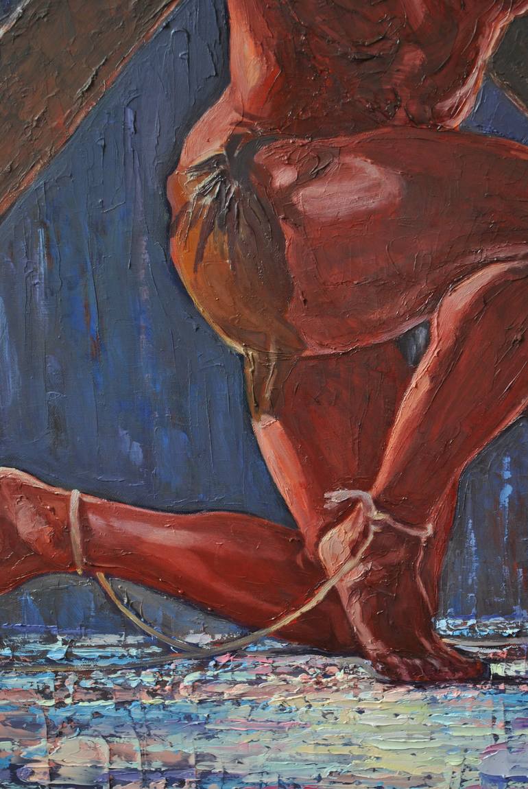 Original Figurative Nude Painting by Andrea Ortuño