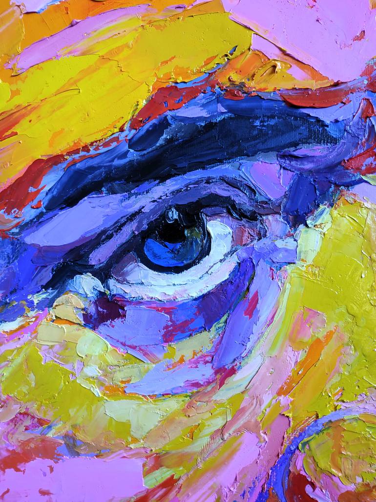 Original Expressionism Pop Culture/Celebrity Painting by Andrea Ortuño