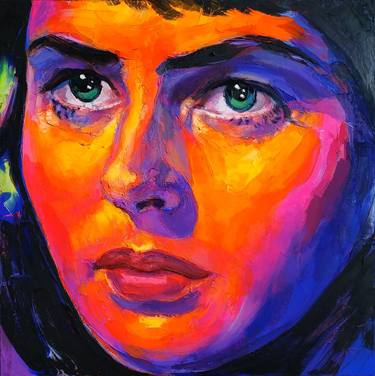 Original Expressionism Portrait Paintings by Andrea Ortuño