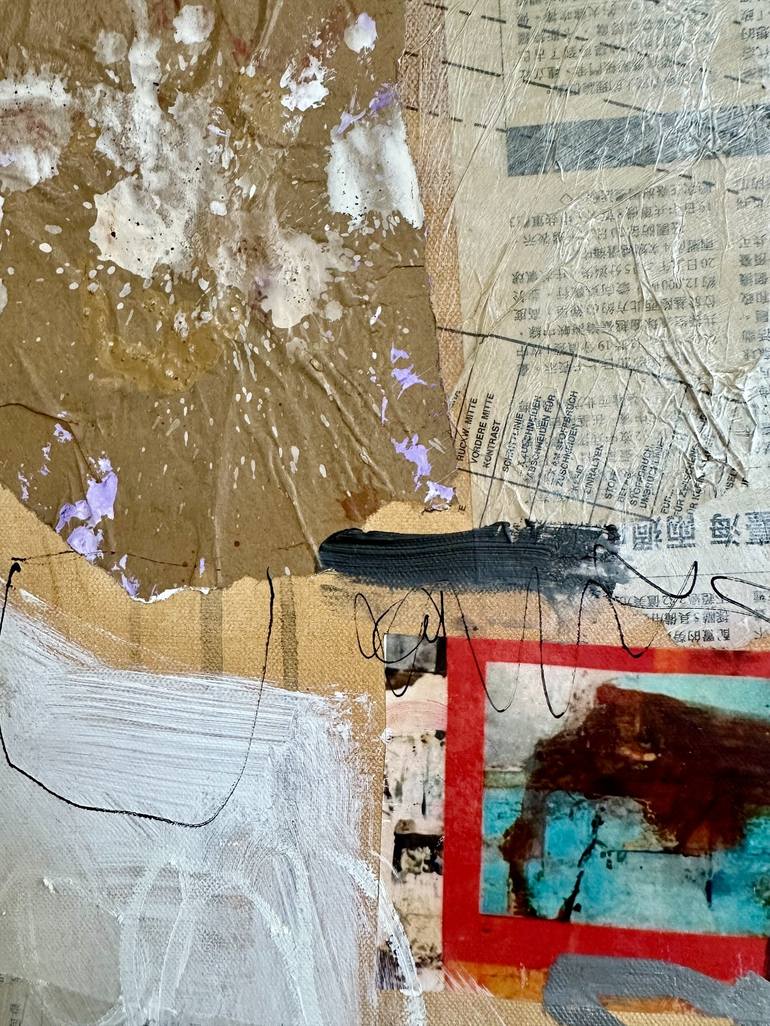 Original Abstract Expressionism Abstract Mixed Media by Susan Washington