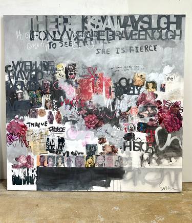 Original Abstract Women Mixed Media by Susan Washington