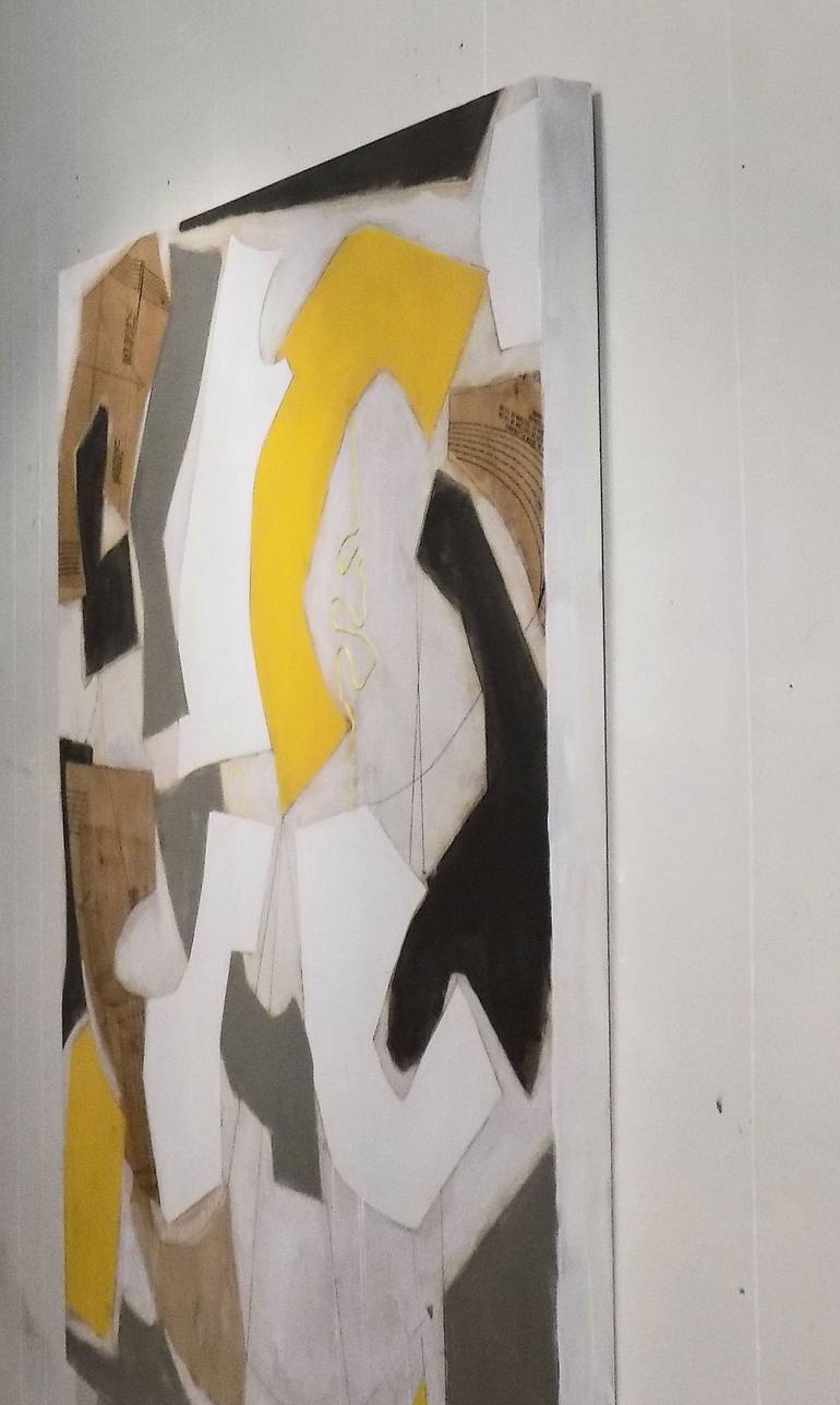 Original Cubism Abstract Painting by Susan Washington