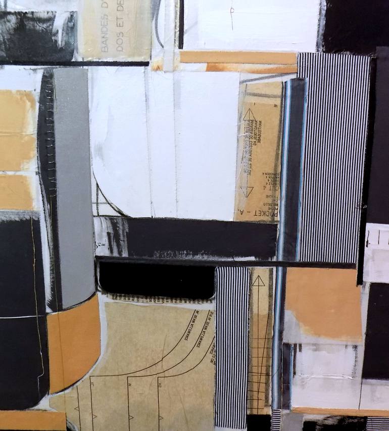 Original Cubism Abstract Collage by Susan Washington