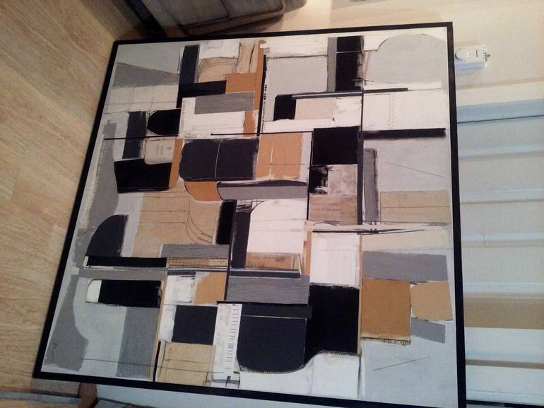 Original Cubism Abstract Collage by Susan Washington