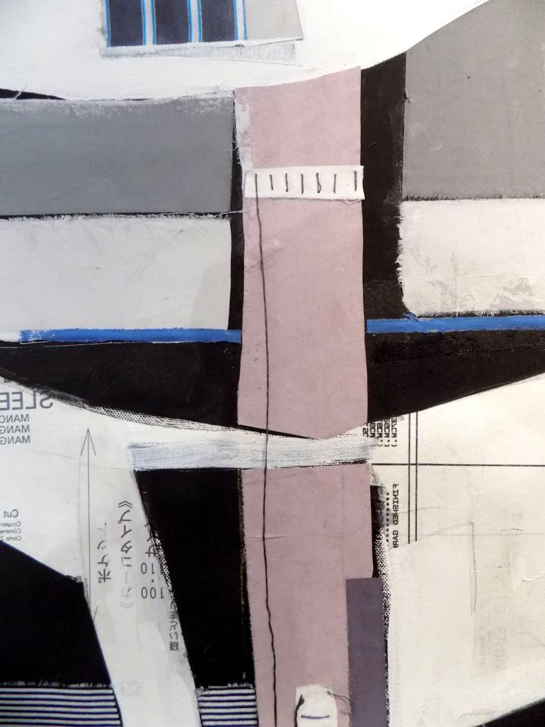 Original Cubism Abstract Collage by Susan Washington