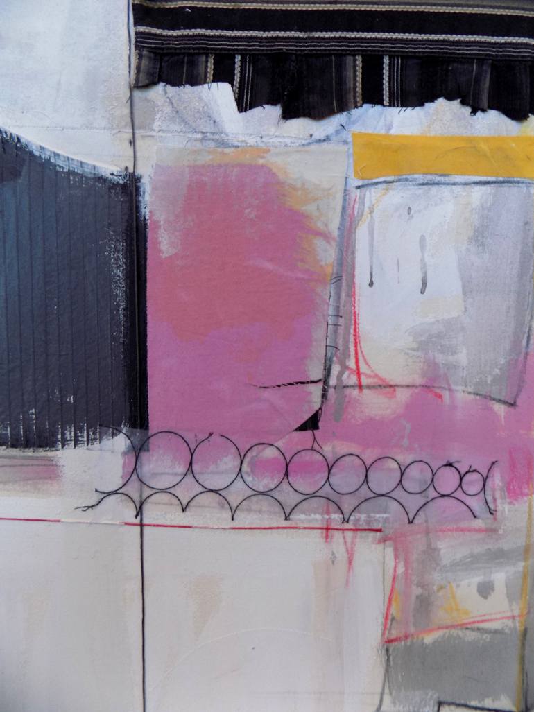 Original Abstract Expressionism Abstract Collage by Susan Washington