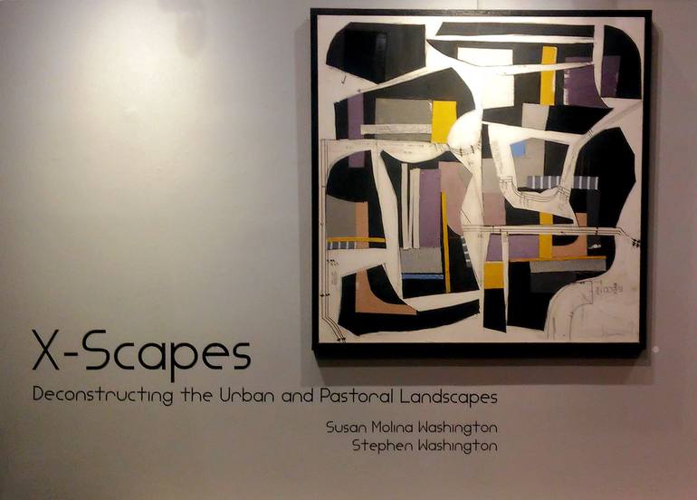 Original Abstract Expressionism Abstract Collage by Susan Washington