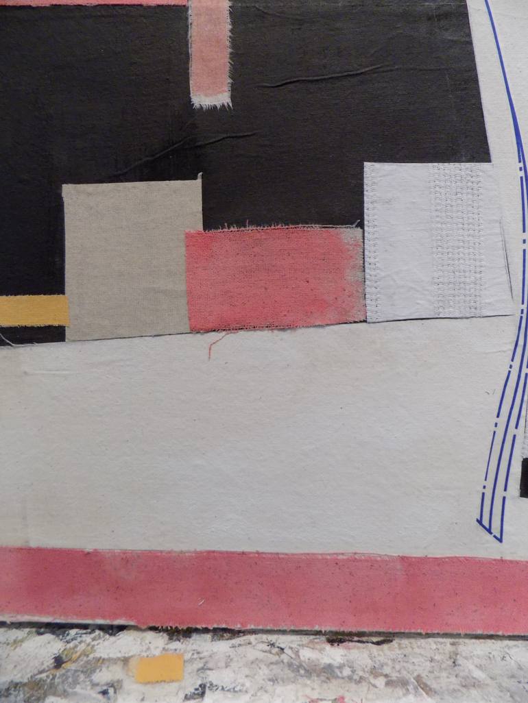 Original Cubism Abstract Collage by Susan Washington