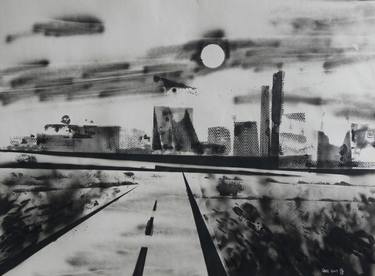 Original Conceptual Landscape Painting by Garri Makichyan