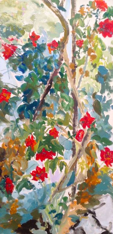 Original Impressionism Floral Paintings by Gianne de Genevraye