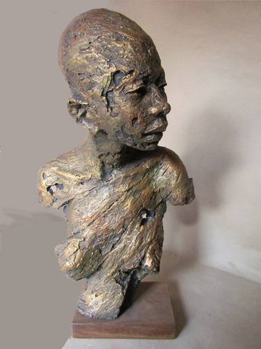 Print of Expressionism People Sculpture by Lwanga Emmanuel