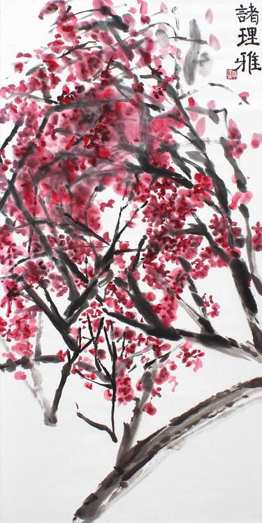 Original Floral Paintings by Lula Bajek