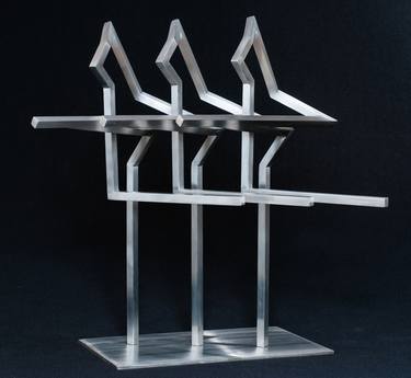 Original Abstract Geometric Sculpture by Pat Cooney