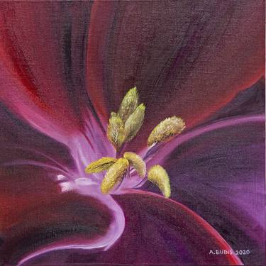 Original Fine Art Floral Paintings by Ann Bubis