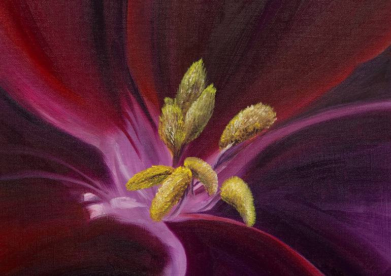 Original Floral Painting by Ann Bubis
