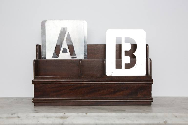 Original Conceptual Typography Sculpture by Ann Bubis