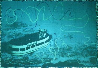 Original Boat Printmaking by Bernardo Carrara