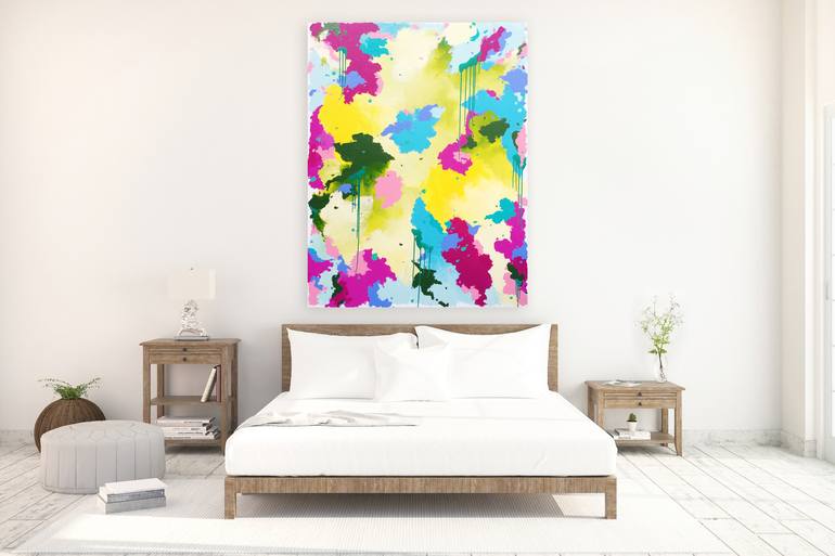 Original Abstract Expressionism Abstract Painting by Julia Badow