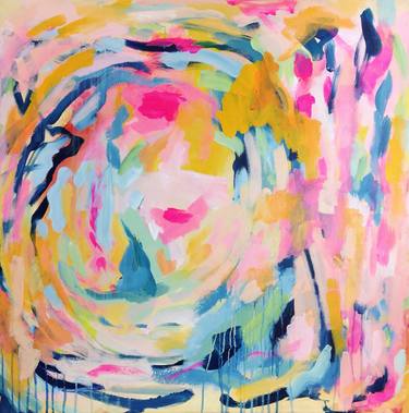 Original Abstract Expressionism Abstract Paintings by Julia Badow
