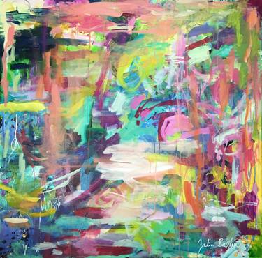 Original Abstract Expressionism Abstract Paintings by Julia Badow