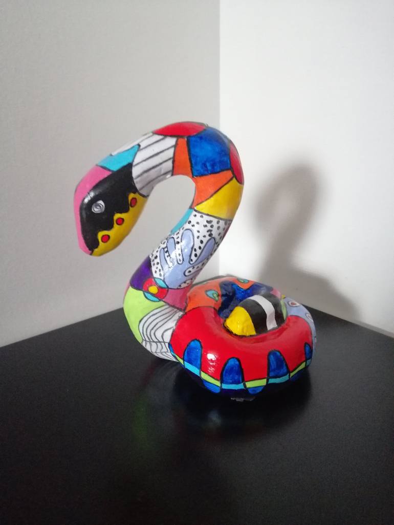 Original Pop Art Animal Sculpture by Carole Carpier