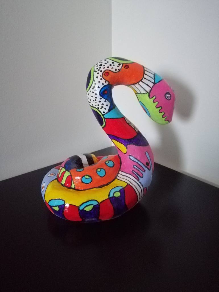 Original Pop Art Animal Sculpture by Carole Carpier