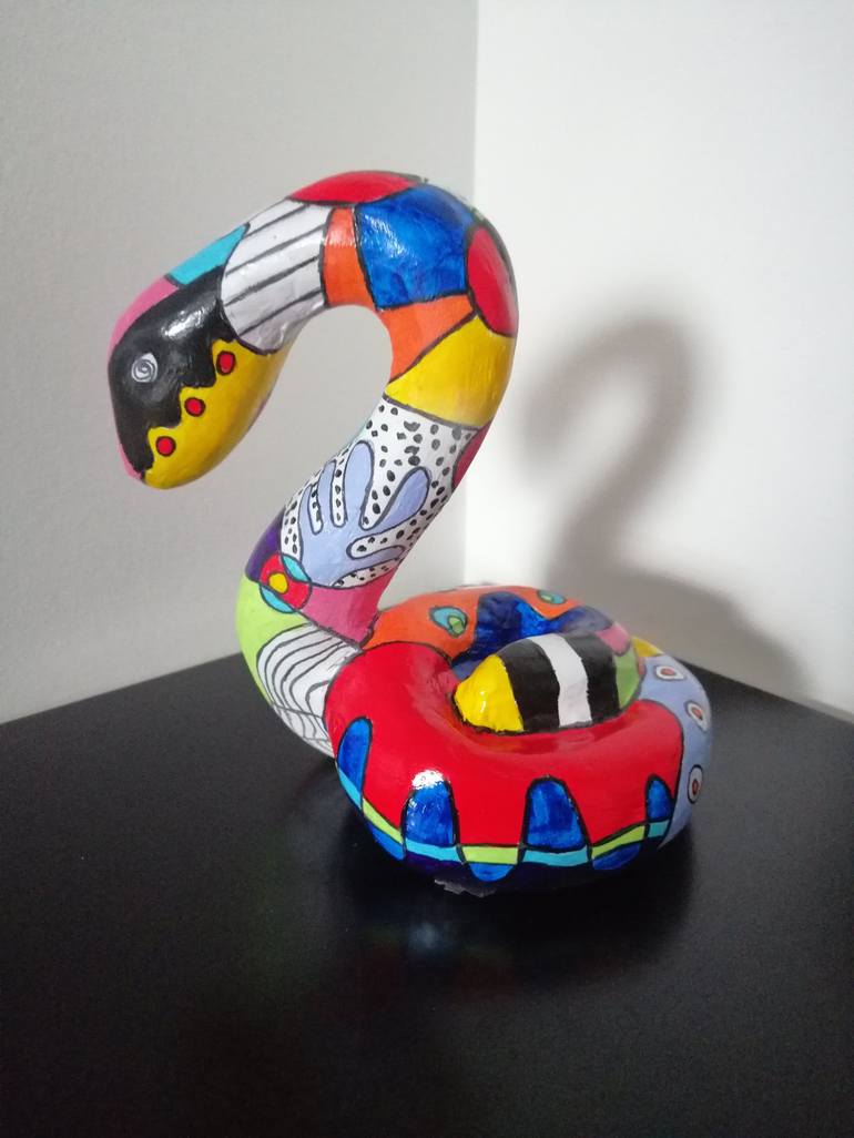 Original Pop Art Animal Sculpture by Carole Carpier