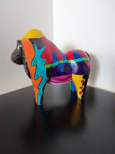 Original Pop Art Animal Sculpture by Carole Carpier